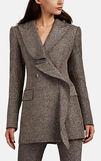 商品AREA|Freja Sparkly Double-Breasted Blazer,价格¥4181,第1张图片