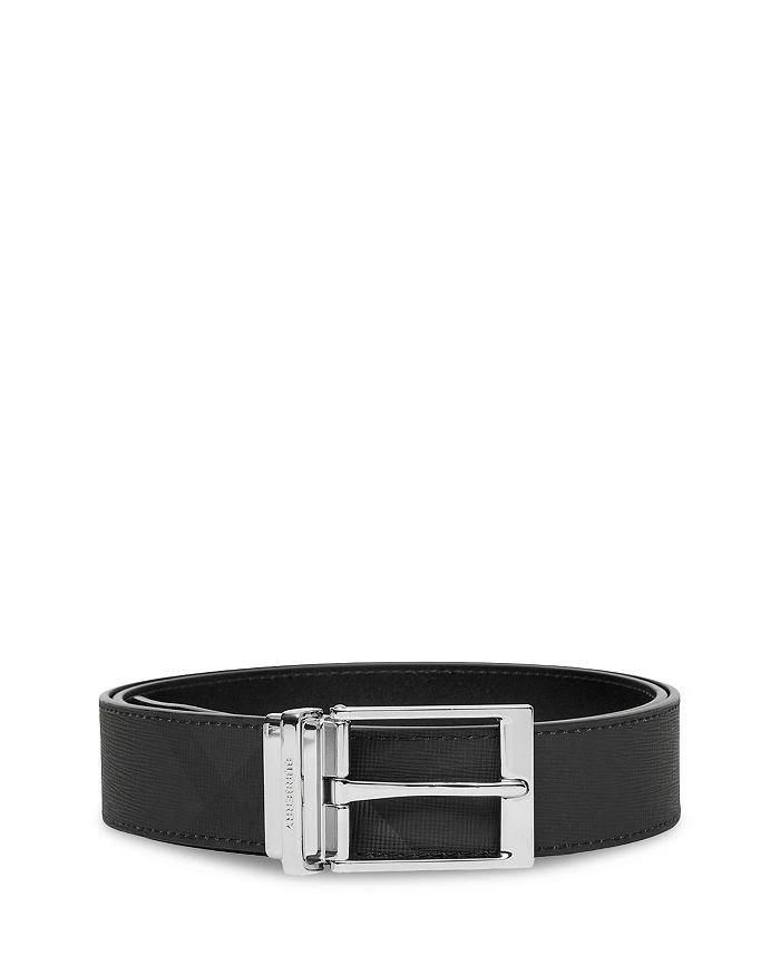 商品Burberry|Reversible Charcoal Check & Leather Belt,价格¥3816,第3张图片详细描述