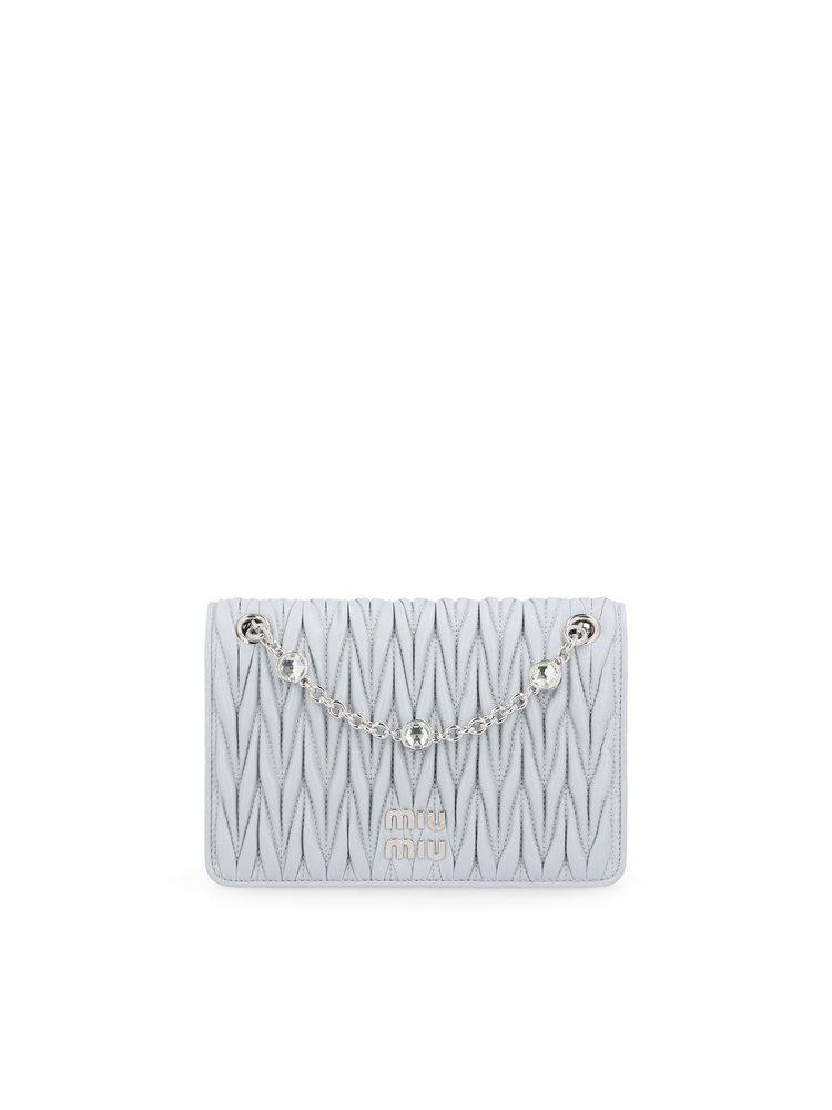 商品Miu Miu|Miu Miu Logo-Plaque Crossbody Bag,价格¥10303,第1张图片