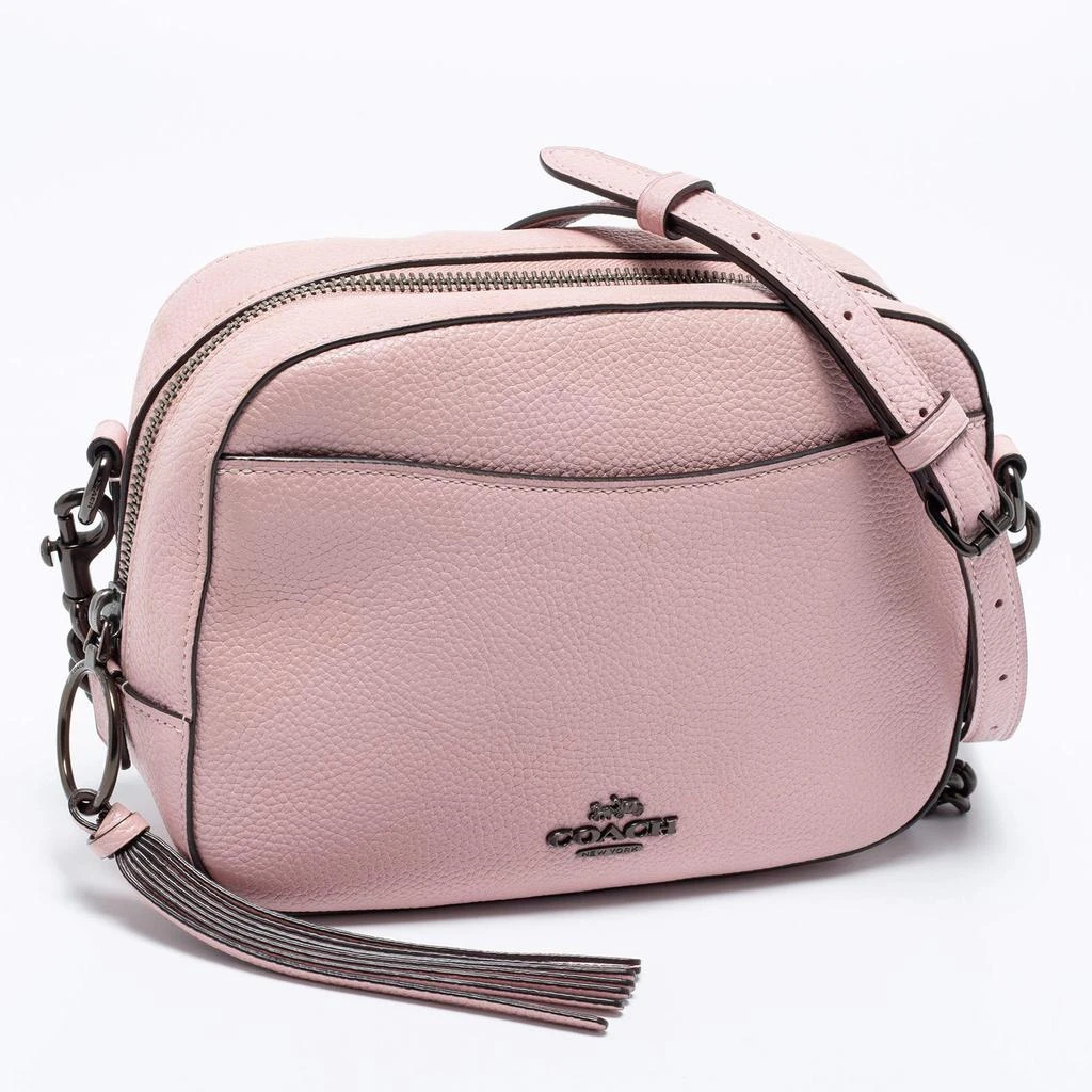 商品[二手商品] Coach|Coach Pink Pebbled Leather Camera Shoulder Bag,价格¥1016,第3张图片详细描述