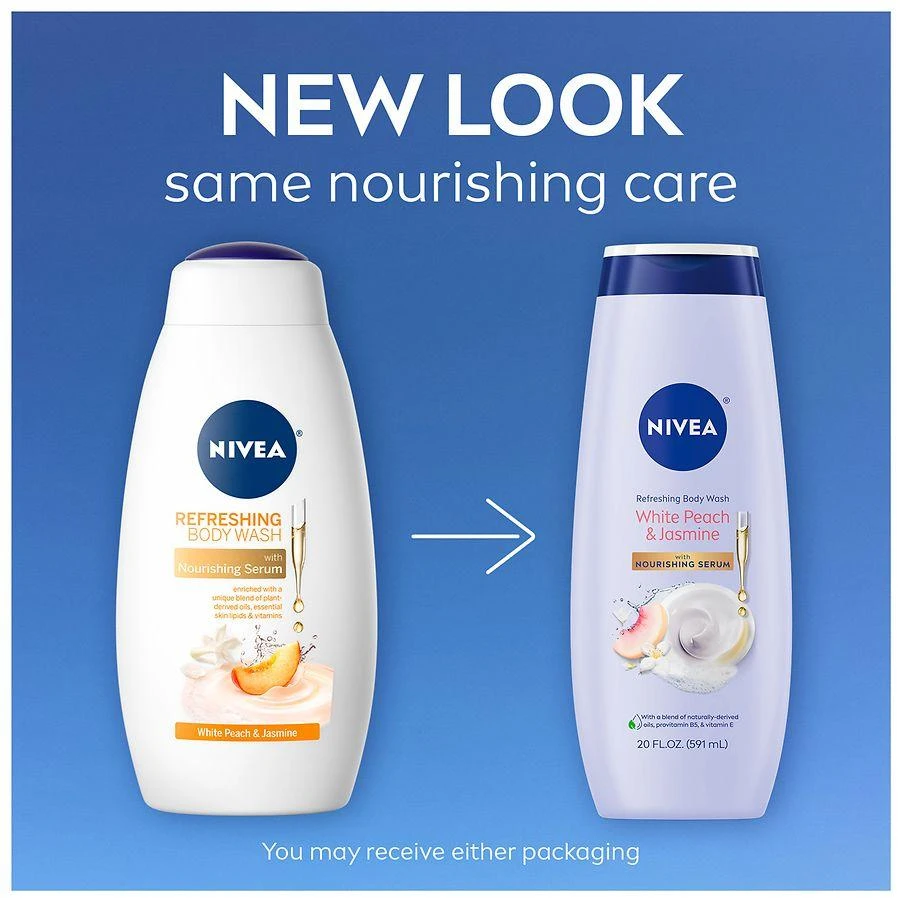 商品Nivea|Refreshing Body Wash with Nourishing Serum White Peach and Jasmine,价格¥45,第3张图片详细描述