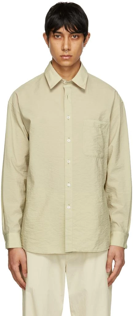 商品Lemaire|Green Cotton Shirt,价格¥1061,第1张图片