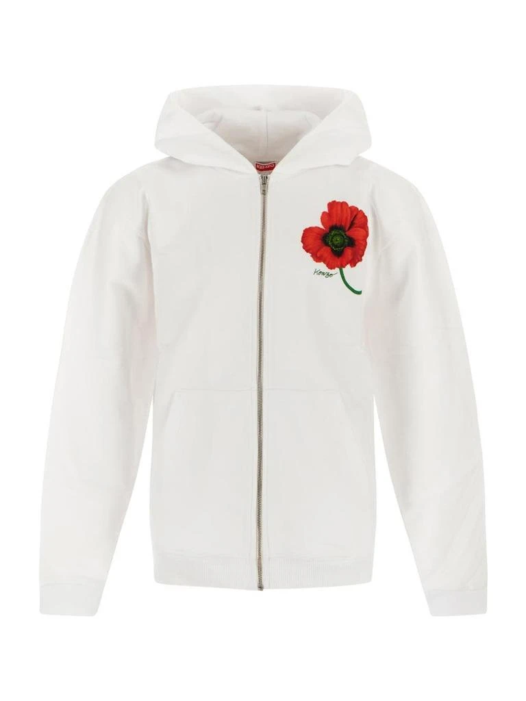 商品Kenzo|"Kenzo Poppy" Zip-Up Sweatshirt,价格¥1963,第1张图片