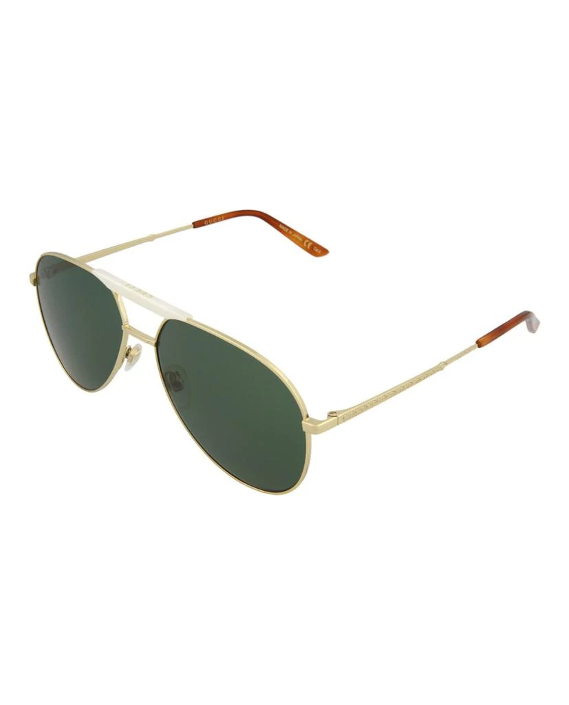 商品Gucci|Square-Frame Metal Sunglassses,价格¥1289,第2张图片详细描述