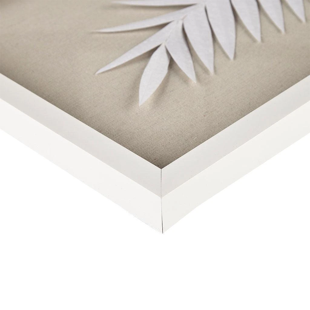 商品Streamdale Furniture|Streamdale Sabal Framed Rice Paper Palm Leaves 3-Piece Shadowbox Wall Decor,价格¥2700,第2张图片详细描述
