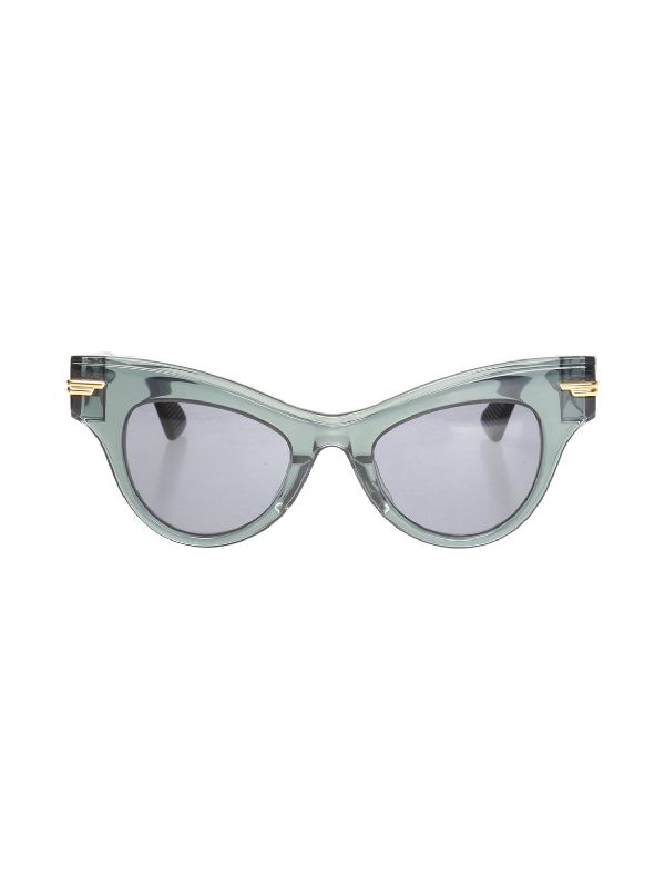 Bottega Veneta Green Square Unisex Sunglasses BV0151S 004