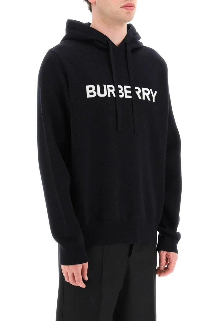 商品Burberry|Burberry hooded pullover with lettering logo jacquard,价格¥6312,第2张图片详细描述