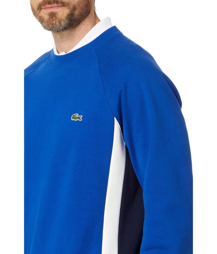 商品Lacoste|Long Sleeve Relaxed Fit Color-Blocked Crew Neck Sweatshirt,价格¥605,第3张图片详细描述