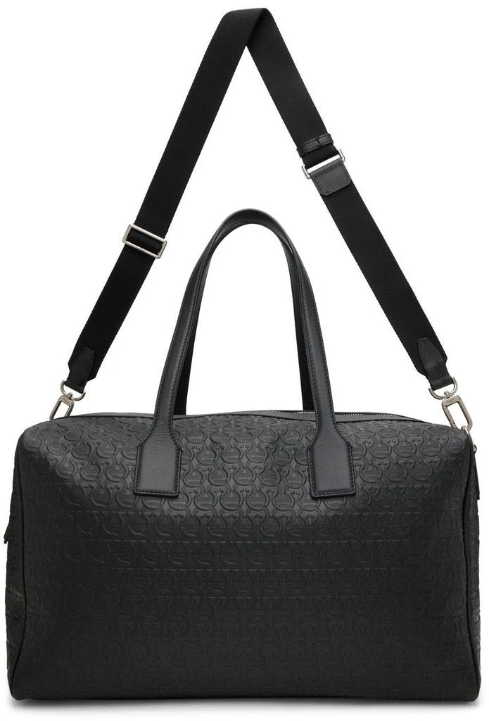 商品Salvatore Ferragamo|Black Gancini Duffle Bag,价格¥11044,第4张图片详细描述