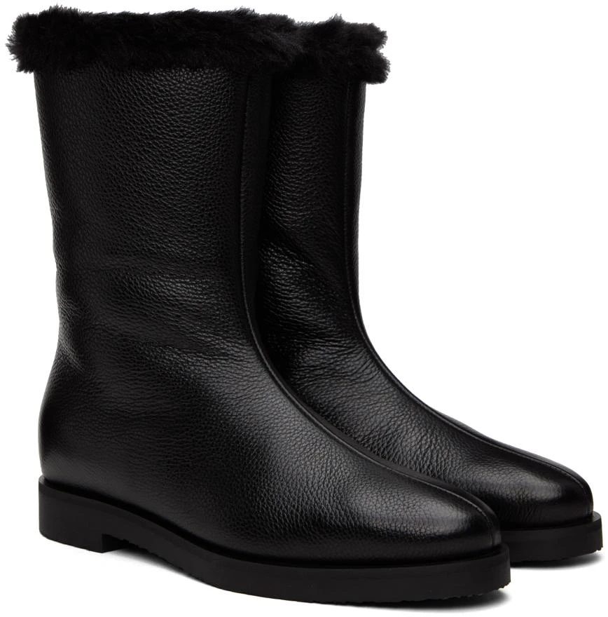 商品Totême|Black 'The Off-Duty' Boots,价格¥7233,第4张图片详细描述