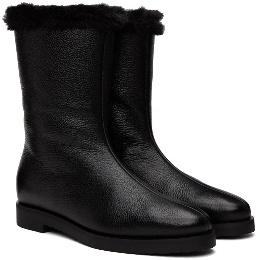 商品Totême|Black 'The Off-Duty' Boots,价格¥7707,第4张图片详细描述