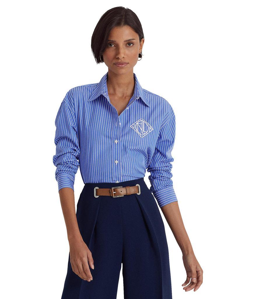 商品Ralph Lauren|Striped Cotton Broadcloth Shirt,价格¥715,第1张图片