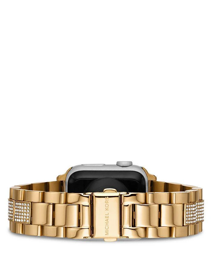 商品Michael Kors|Apple Watch® Glitz Gold-Tone Stainless Steel Bracelet,价格¥1453,第3张图片详细描述