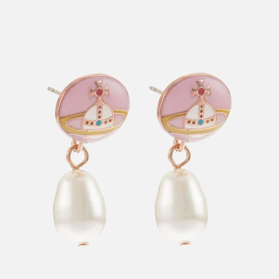 商品Vivienne Westwood|Vivienne Westwood Loelia Pink Gold-Tone Faux Pearl Earrings,价格¥1307,第3张图片详细描述