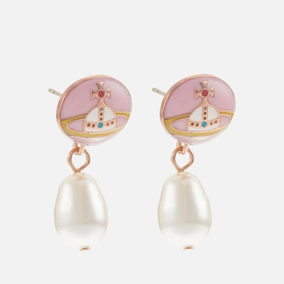 商品Vivienne Westwood|Vivienne Westwood Loelia Pink Gold-Tone Faux Pearl Earrings,价格¥1414,第3张图片详细描述