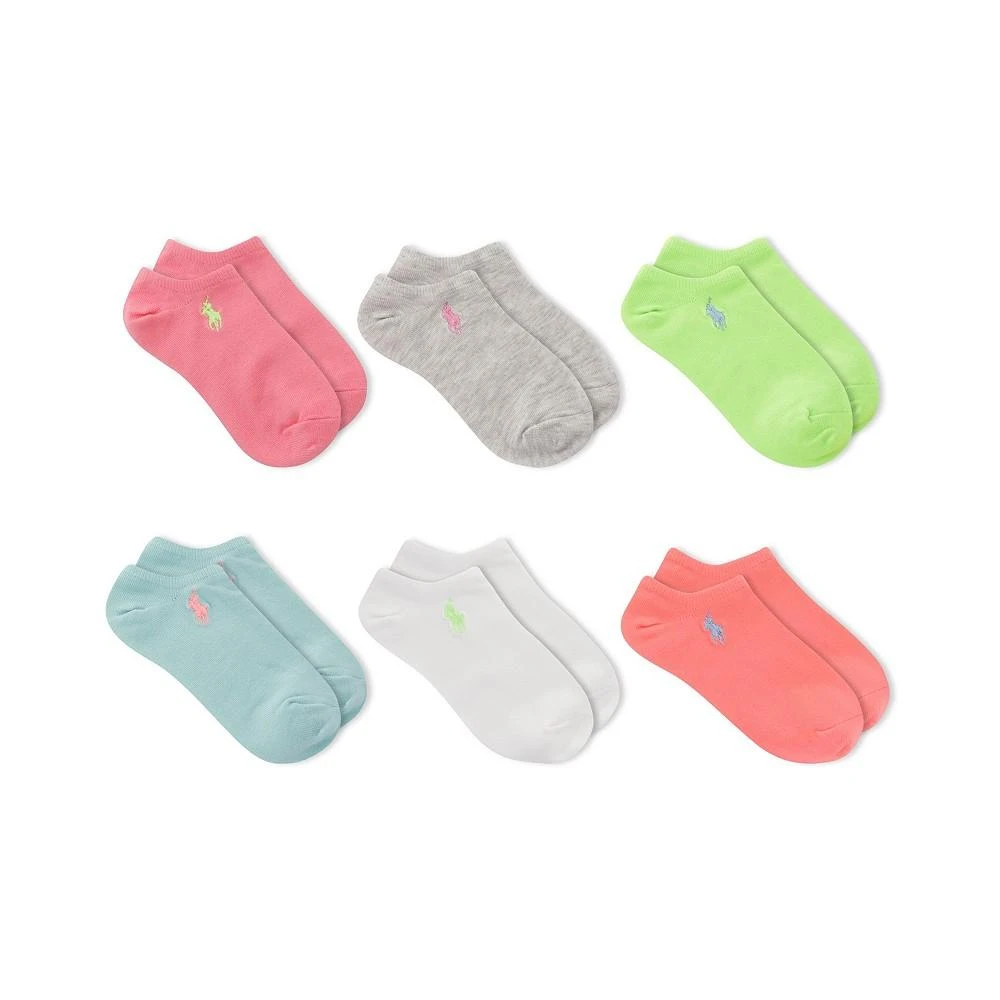 商品Ralph Lauren|Big Girls Low Cut 6 Pack Socks,价格¥92,第1张图片