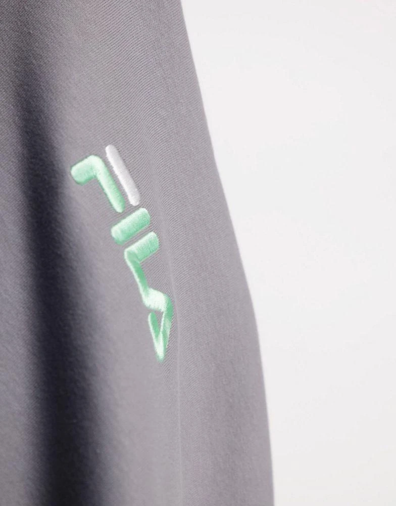 商品Fila|Fila Jamal chest logo hoodie in grey,价格¥301,第2张图片详细描述