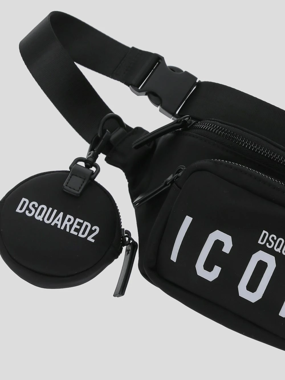 商品【商品预售7天】 DSQUARED2|DSQUARED2 女士腰包 BBW003411703199M436 黑色,价格¥1176,第4张图片详细描述