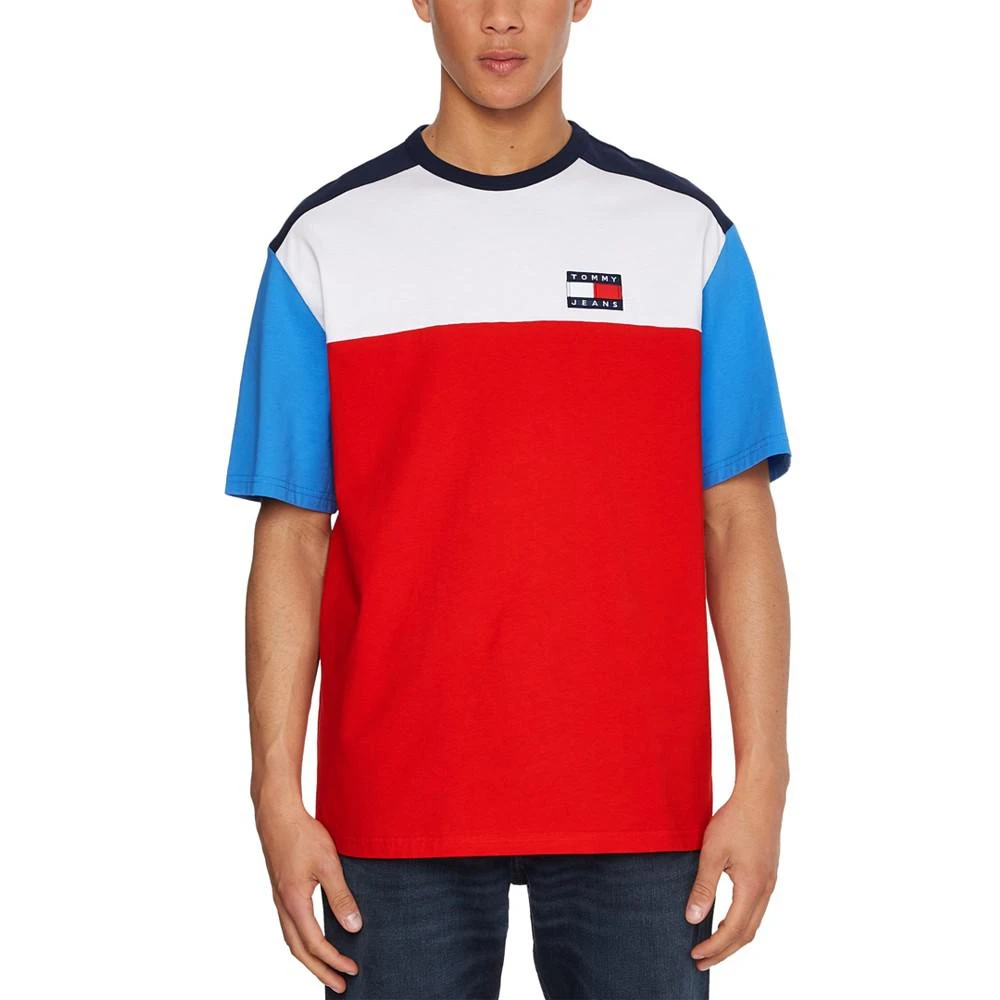 商品Tommy Hilfiger|Men's Colorblocked Badge Short Sleeve T-shirt,价格¥141,第1张图片