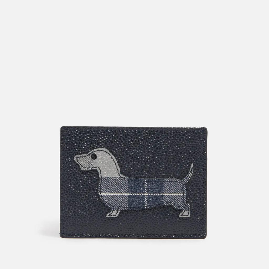 商品Thom Browne|Thom Browne Hector Tartan Appliqué Leather Card Holder,价格¥2574,第4张图片详细描述