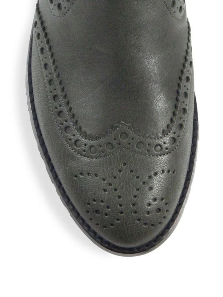 商品Stuart Weitzman|Wing It Leather Wing-Tip Ankle Boots,价格¥1494,第3张图片详细描述