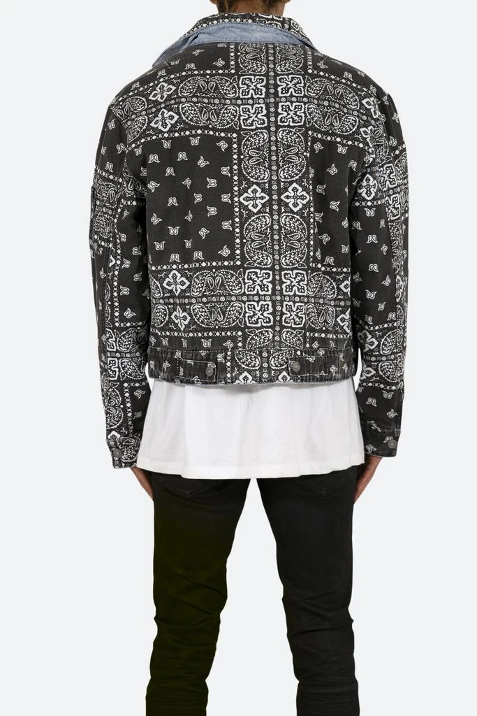 Reversible Paisley Trucker Jacket - Blue/Black 商品
