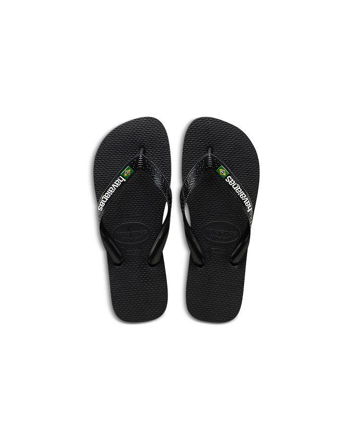 商品Havaianas|男孩(大/小童/幼儿)Boys' Brazil Logo Flip-Flops - Toddler, Little Kid, Big Kid,价格¥163,第1张图片