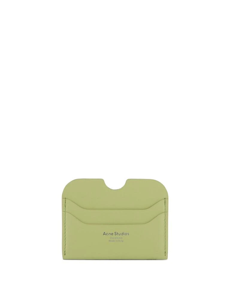 商品Acne Studios|Cardholder With Logo Wallets & Card Holders Green,价格¥825,第1张图片