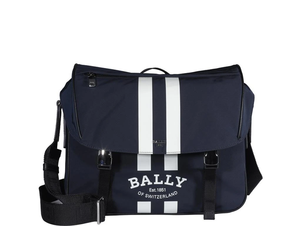 商品Bally|Bally Logo Printed Stripe Detailed Messenger Bag,价格¥3450,第1张图片