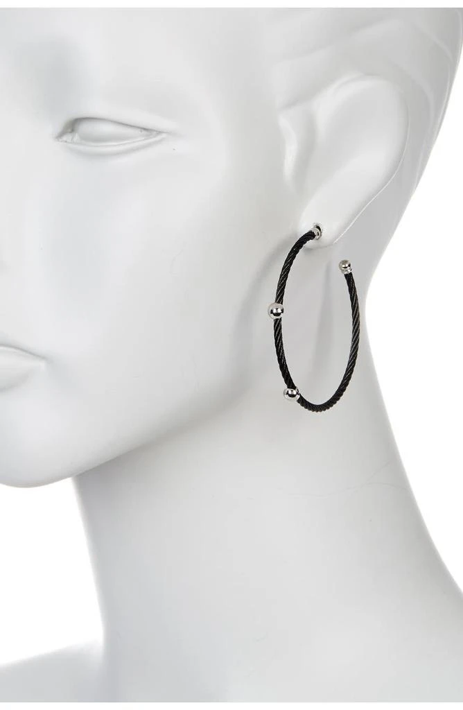 商品ALOR|Cable Hoop Earrings,价格¥2881,第2张图片详细描述