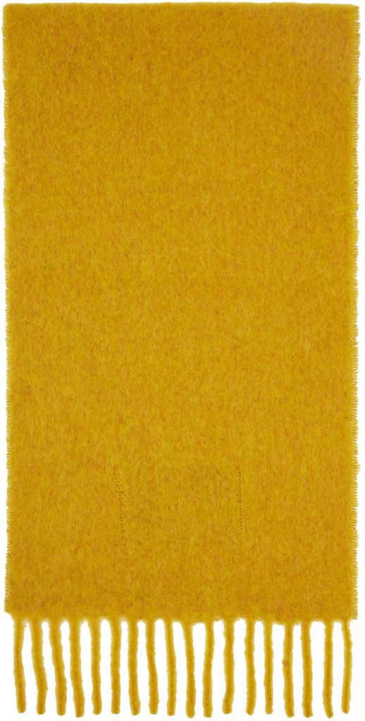 商品Marni|Yellow Brushed Scarf,价格¥2937,第4张图片详细描述