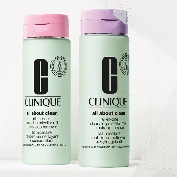 商品Clinique|All About Clean All-in-One Cleansing Micellar Milk + Makeup Remover 6.8 oz.,价格¥225,第5张图片详细描述