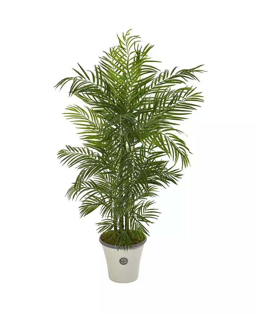 商品NEARLY NATURAL|6' Areca Palm Artificial Tree in Planter UV Resistant Indoor/Outdoor,价格¥1882,第1张图片