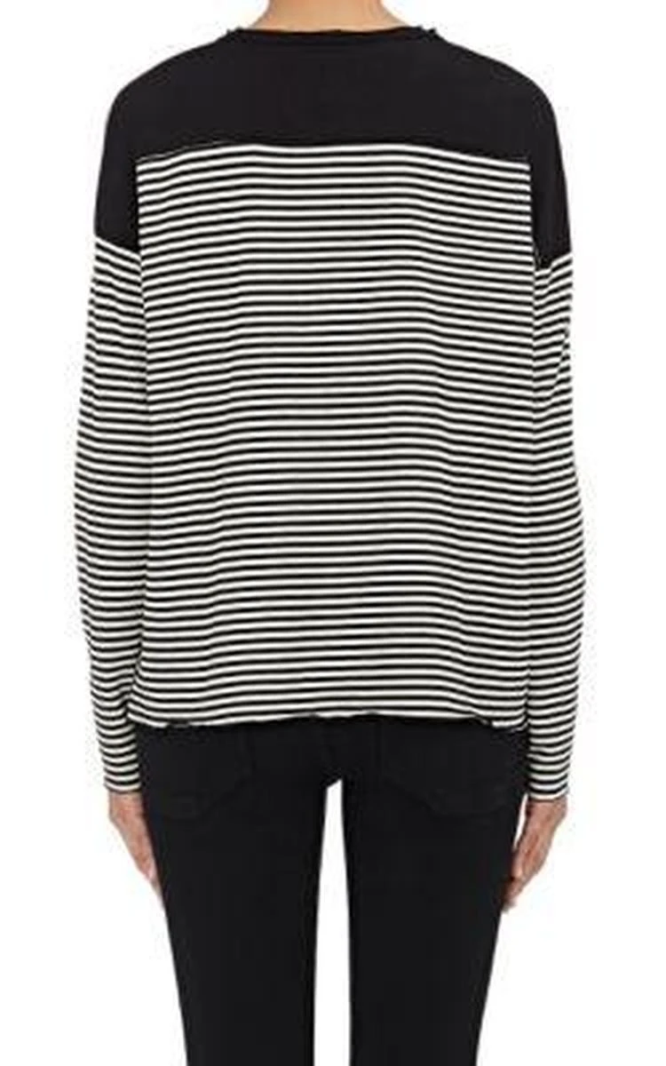 商品NSF|Striped Cotton Jersey Top,价格¥582,第2张图片详细描述