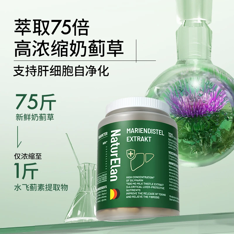 德国进口 NaturElan 护肝片 120粒 肝脏养护 排毒养颜（保税仓发货）新旧包装随机发  商品