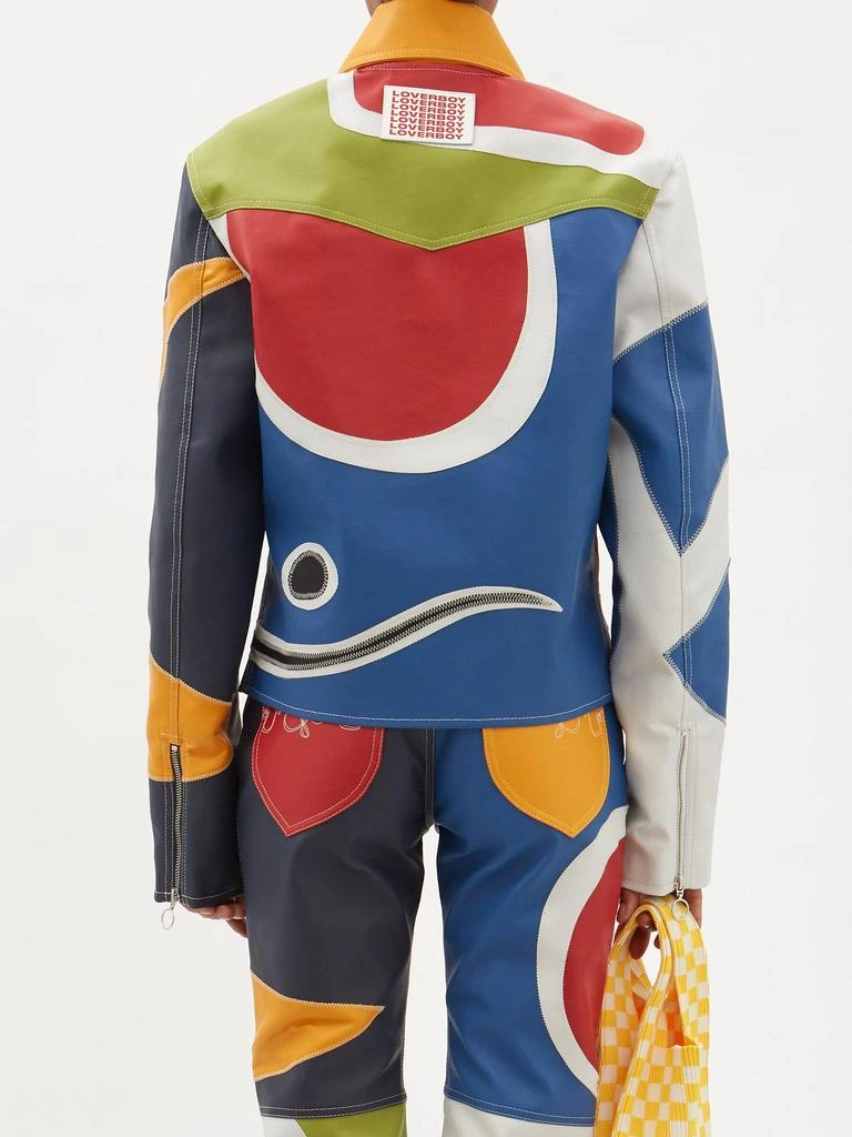 商品Charles Jeffrey Loverboy|Patchwork faux-leather jacket,价格¥4381,第5张图片详细描述