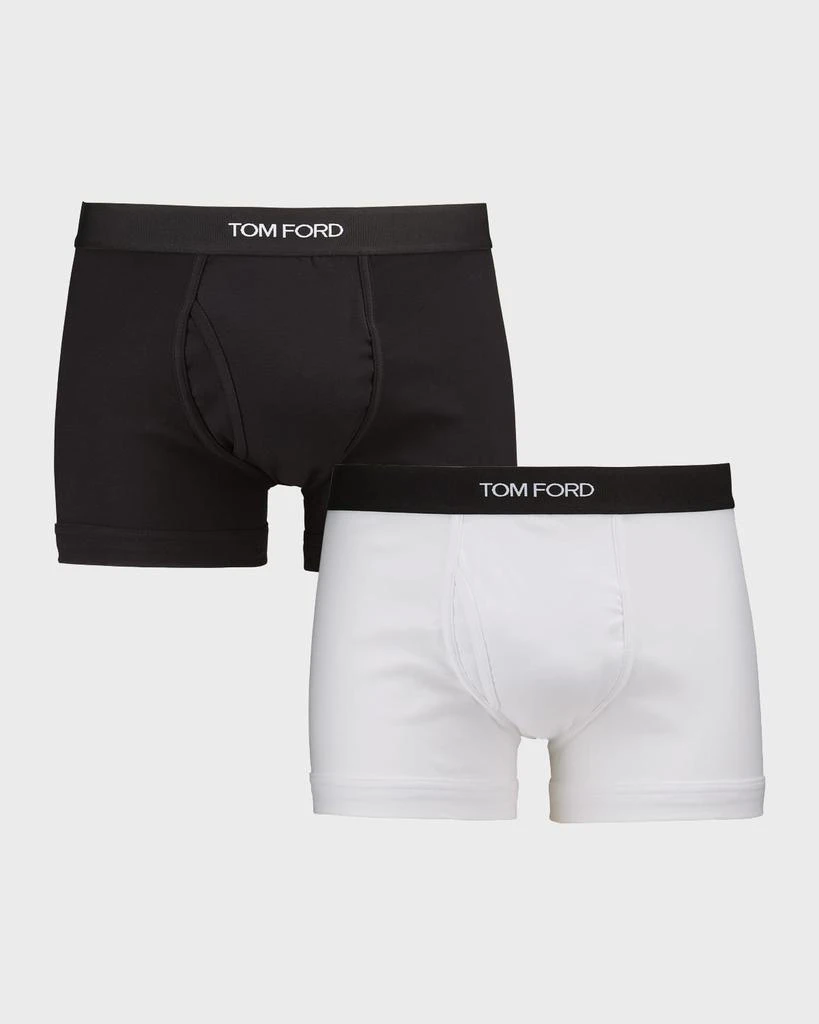 商品Tom Ford|Men's 2-Pack Solid Jersey Boxer Briefs,价格¥774,第1张图片