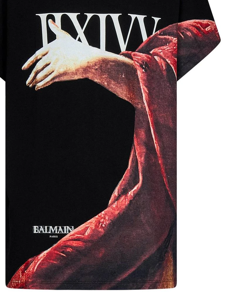 商品Balmain|Balmain Graphic-Printed Crewneck T-Shirt,价格¥2972,第3张图片详细描述