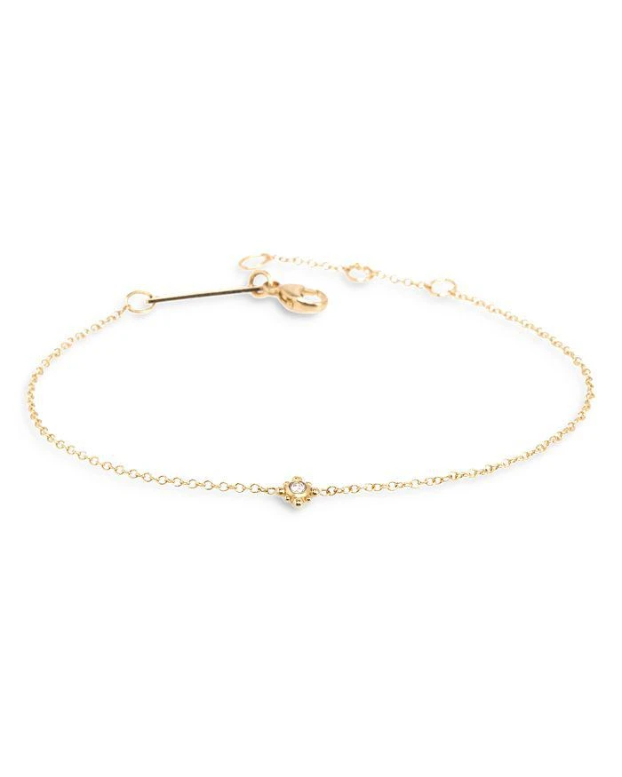 商品Zoe Chicco|14K Yellow Gold Diamond Starburst Station Bracelet,价格¥2119,第1张图片