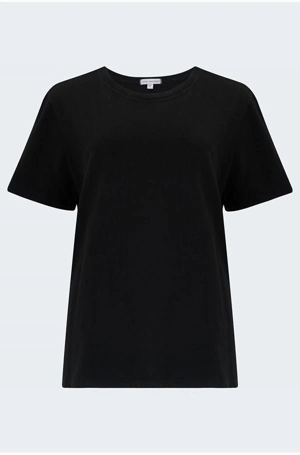 商品Good American|Good American - Girlfriend Tee in Black,价格¥471,第1张图片
