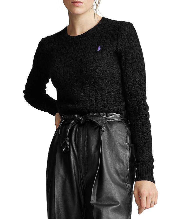 商品Ralph Lauren|Cable Knit Merino Wool & Cashmere Crewneck Sweater,价格¥959,第1张图片