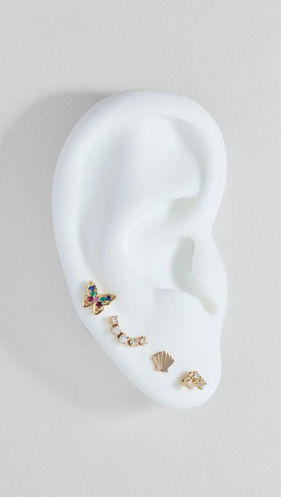 商品Zoe Chicco|Zoe Chicco 14k Itty Bitty Symbols 耳钉,价格¥1082,第5张图片详细描述