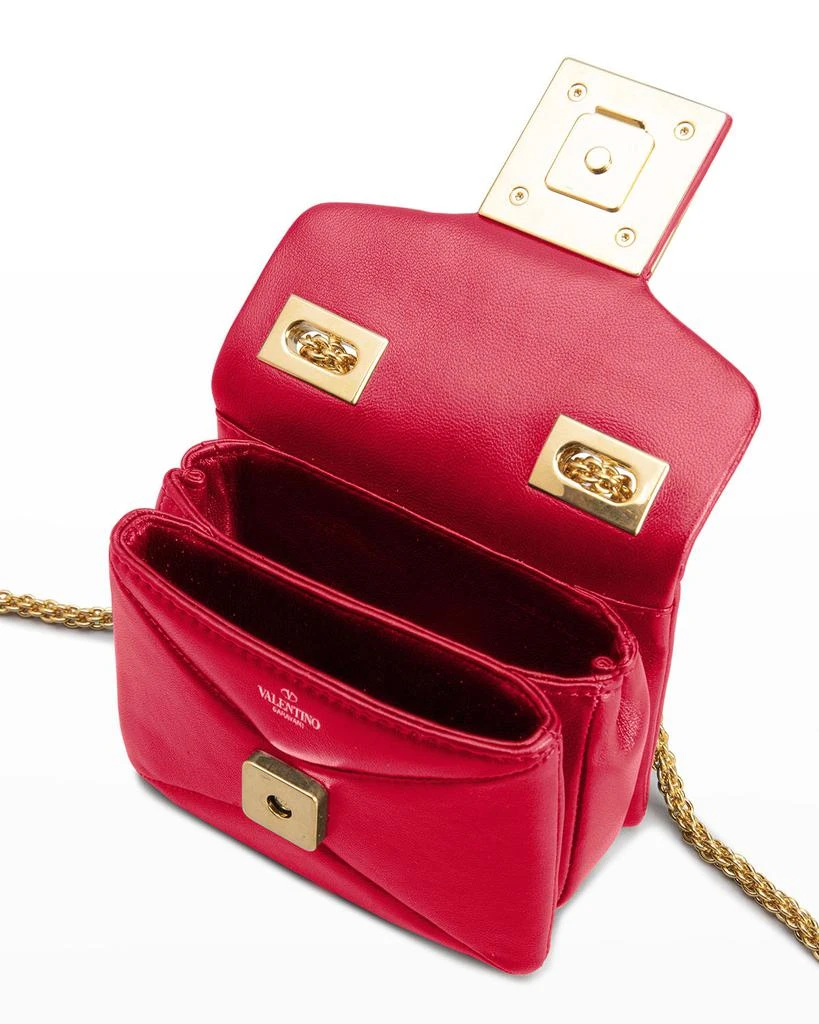 商品Valentino|One Stud Mini Pouch Napa Shoulder Bag,价格¥11634,第5张图片详细描述