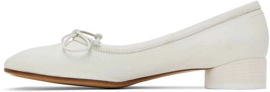 商品MAISON MARGIELA|White Anatomic Ballerina Flats,价格¥2357,第3张图片详细描述