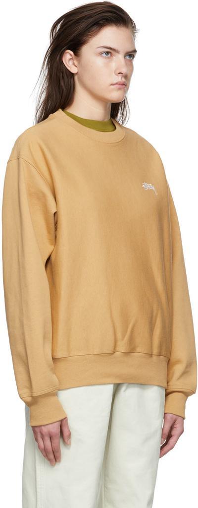 商品STUSSY|Tan Cotton Sweatshirt,价格¥973,第4张图片详细描述