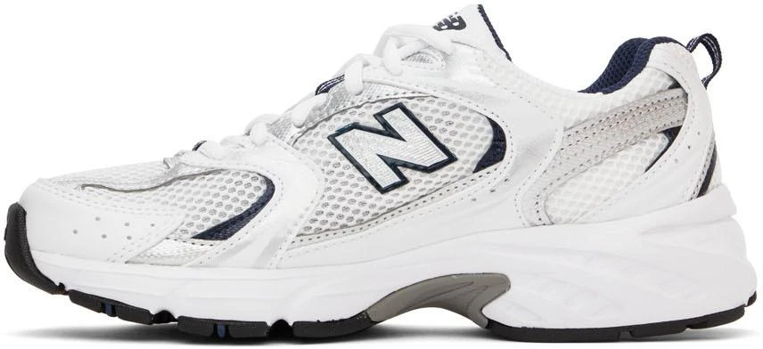 商品New Balance|White & Navy 530 Sneakers,价格¥850,第3张图片详细描述