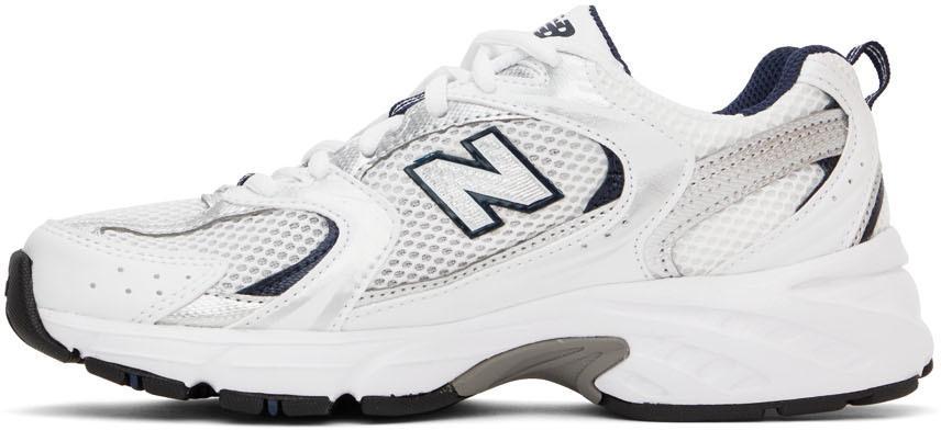 商品New Balance|White & Navy 530 Sneakers,价格¥790,第5张图片详细描述