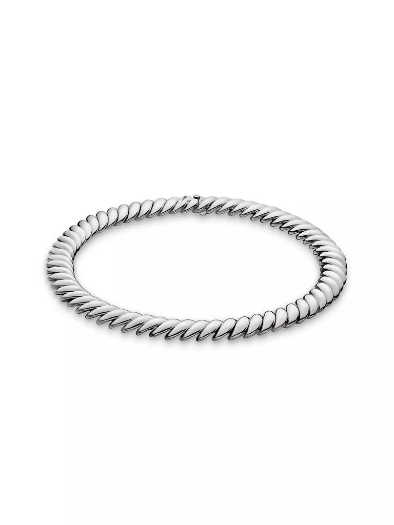 商品David Yurman|Sculpted Cable Necklace in Sterling Silver, 14MM,价格¥21830,第2张图片详细描述