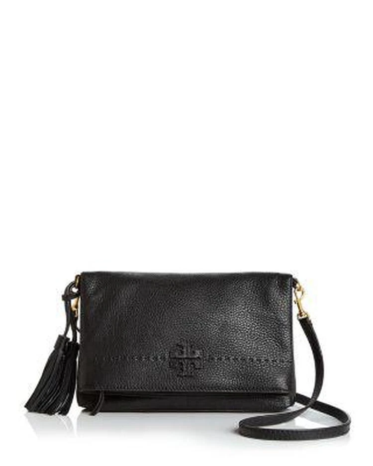 商品Tory Burch|McGraw Fold-Over Leather Crossbody,价格¥2978,第1张图片