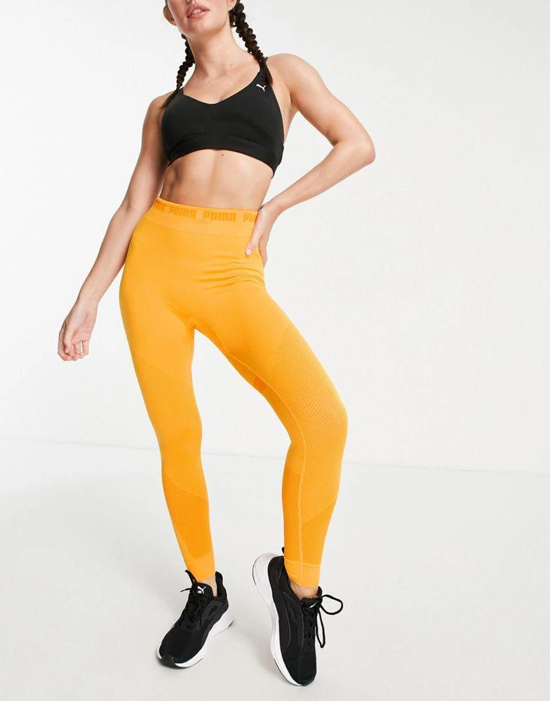 商品Puma|Puma Evoknit 7/8 tights in yellow,价格¥106,第4张图片详细描述